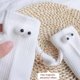 thumbnail image 2 of pares de calcetines magnéticos para las manos, regalo divertido para parejas, aniversarios, mejores amigos, compromisos, adolescentes (blanco), blanco 2 pares, 2 of 5