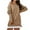 Khaki, variant on Women Off Shoulder Sweatshirt Slouchy Tunic Shirt Long Sleeve Pullover Tops Cotton Sweater Short Dress Jumper Top