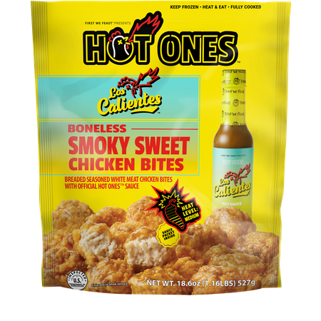 Hot Ones Smoky Sweet Boneless Chicken Breast Bites, 18.6 oz., Los ...