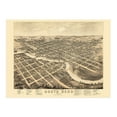 thumbnail image 6 of HISTORIX 1874 Map of South Bend Indiana Vintage Poster Wall Art Print, 24 x 30 Inch, 6 of 8