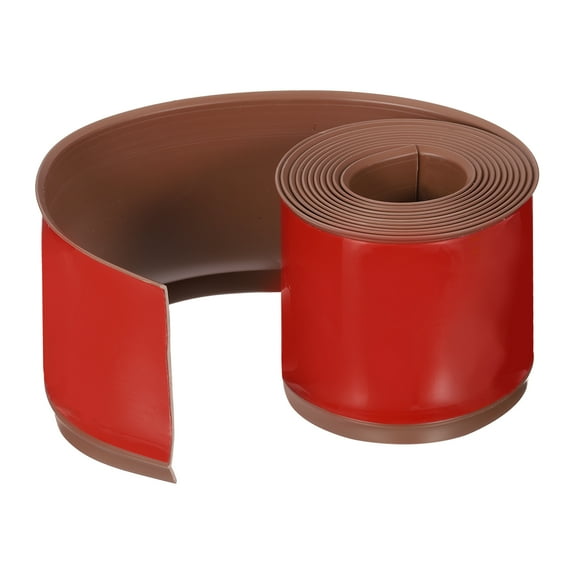 Uxcell Wall Molding Trim, 10 Feet x 4 Inch Self-Adhesive Mounting Trim, Brown