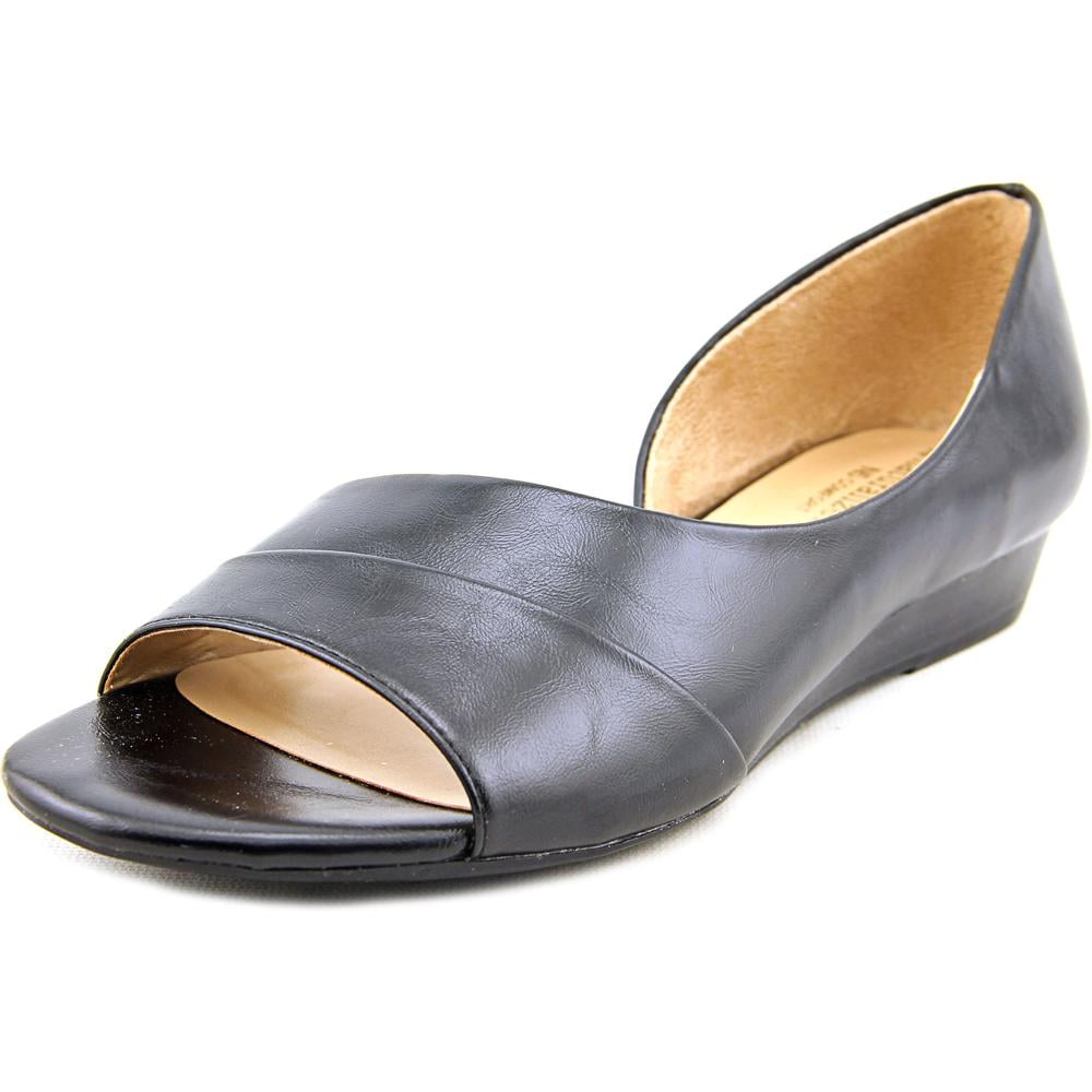 naturalizer open toe flats