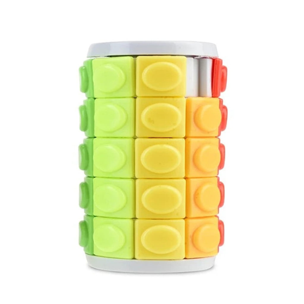 Irregular Rotate Puzzle Plastic Cylinder Infinite Cube Montessori Toy for Adults 