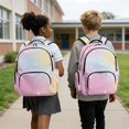 thumbnail image 3 of SCRAWLGOD Stars Tie-Dye Print Beige Pink Casual Backpack for Girls Boys, Lightweight Laptop Daypack for Daily Use Travel Work School, Stylish Classic Basic Unisex Style, 3 of 7