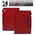 thumbnail image 2 of Dteck Case for iPad mini 6th Generation 8.3 inch,Magnetic Leather Smart Case Card Slots Wallet Shockproof Rubber Kickstand Cover for iPad mini 6,Red, 2 of 5