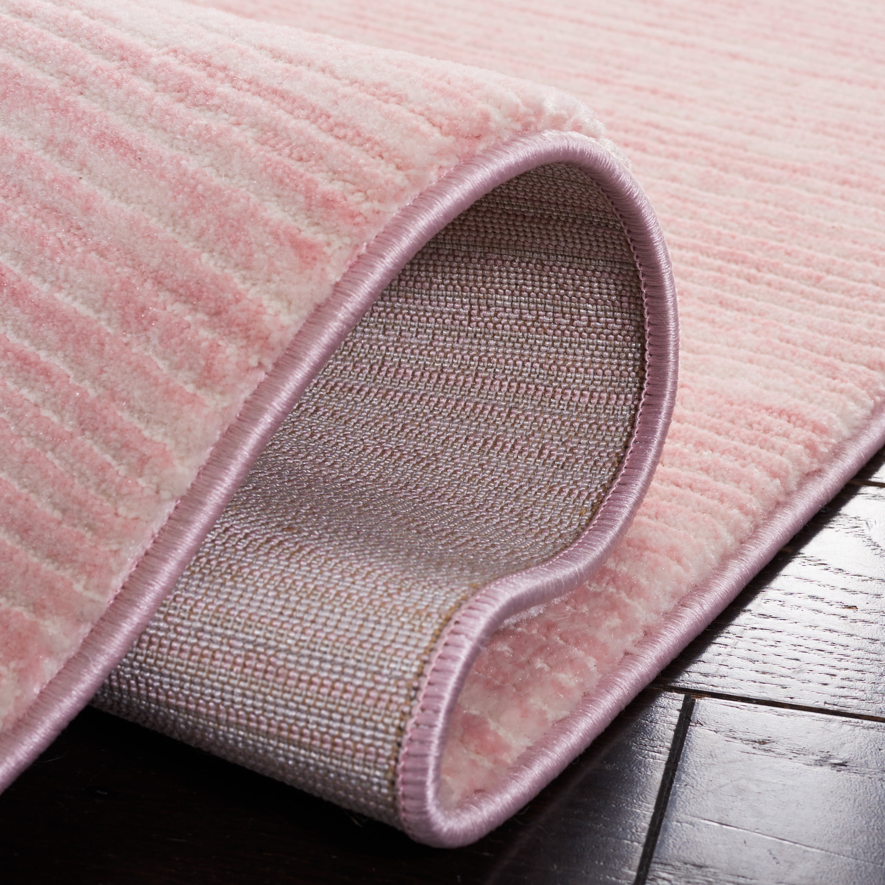 SAFAVIEH Vision Adrasteia Overdyed Solid Area Rug, 6' x 9', Pink - Modern Design, Pink, Non-Shedding & Easy Cleaning, Ideal for Living Room, Bedroom, Dining Space