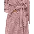 thumbnail image 4 of MOSHU Premium Robes for Women Super Soft Cozy Fleece Womens Robe Plush Long Bathrobe with Pockets, 4 of 8