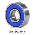 thumbnail image 4 of 10pcs 608rs ABEC-9 Cojinete de bolas Scooter Cojinetes de ranura profunda en miniatura (Azul), 4 of 4