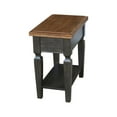 thumbnail image 6 of International Concepts Vista Solid Wood Side Table in Hickory/Washed Coal, 6 of 8