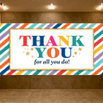 thumbnail image 7 of Colorful Design Thank You Banner Decorative Stripes Gratitude Banner for Office Party Indoor Decoration Appreciation Event, 7 of 7