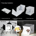 thumbnail image 5 of Mini Photo Studio Box, 11.81inch Portable Photography Shooting Light Tent Kit, with 6 Backdrops, for Product Display, 5 of 7