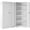 White, variant on IULULU 72in Removable Metal Storage Cabinet with Wheels,Locking Doors,Adjustable Shelves,Storage Cabinet for Garage, for Home,Office,School,Black
