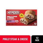 Hot Pockets Frozen Snacks, Philly Steak and Cheese, 12 Sandwiches, 54 oz (Frozen)