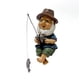 thumbnail image 4 of Decoracion de Jardin Ganfancp Adorno de Resina de Pesca Elfo Pescador para Exterior, 4 of 7