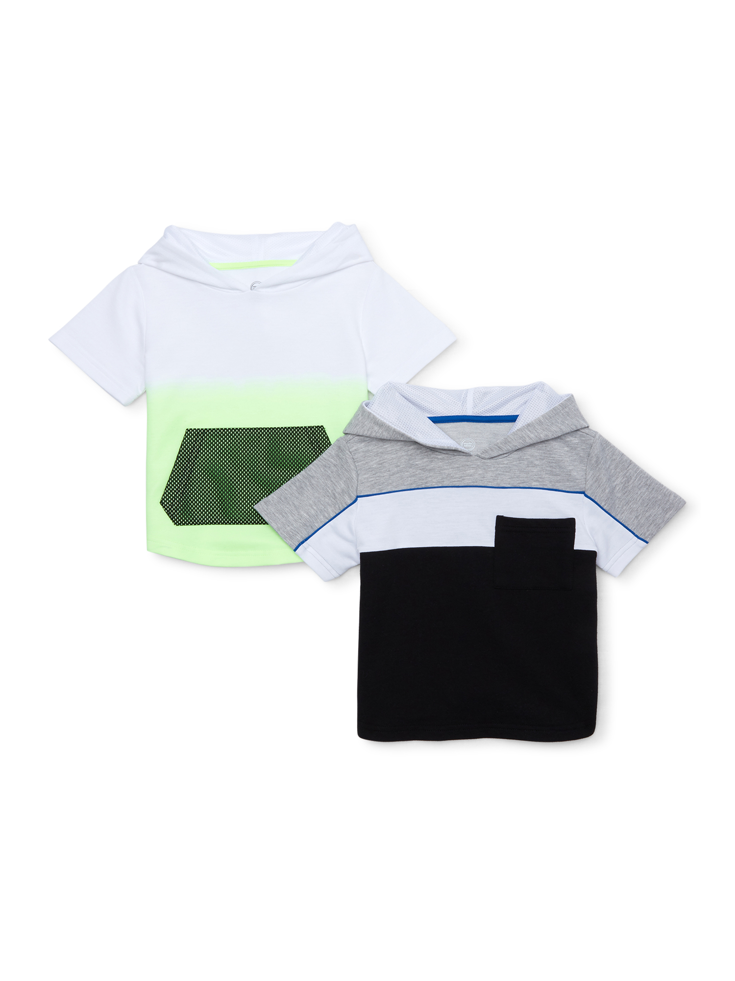 NEW /"WONDER NATION/" TODDLER BOYS SHORT SLEEVE TEE SHIRT WHITE//BLACK SIZE 4T