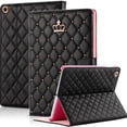 thumbnail image 5 of Crown Bling Diamond Case for iPad (A16) 11th / 10th Generation (2025/2022) PU Leather Smart Case Cover,Auto Wake/Sleep Folio Flip Stand Case, 5 of 6