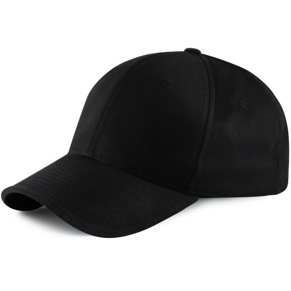 Adjustable Baseball Large Hats - Black
