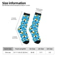 thumbnail image 2 of Honeii Flying Bees Print Adult Socks,Crew Socks,Casual Calf Socks,Daily Wear Socks for Men & Women, Perfect for Sports, Casual and Everyday Use, 2 of 6