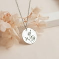 thumbnail image 3 of Birth Flower Necklace for Mom - Flower Necklace Personalized - Birth Flower Necklace Gold - Birth Flower Jewelry - Birth Flower Gift, 3 of 11
