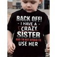 thumbnail image 1 of Boys' Super Cool Crazy Sister Personality Letter Print T-shirt Set, Kawaii Casual Fashion Printed Round Neck Top, 1 of 6