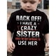 thumbnail image 1 of Boys' Super Cool Crazy Sister Personality Letter Print T-shirt Set, Kawaii Casual Fashion Printed Round Neck Top, 1 of 6