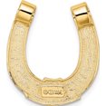 thumbnail image 4 of 14k w Rhodium Horseshoe Chain Slide Charm Yellow Material Brilliant Sparkle-worthy Captivating Perfect for adding elegance to any outfit, 4 of 4