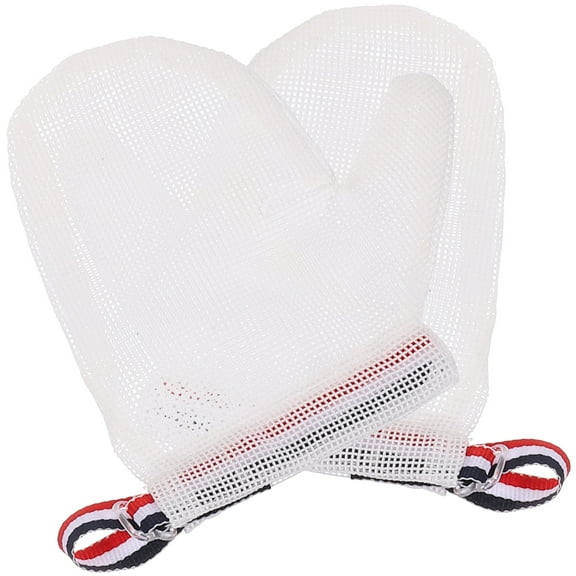 Beaupretty Anti Thumb Sucking Gloves White Nylon Breathable Protective Use