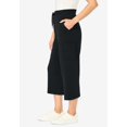 thumbnail image 2 of Woman Within Plus Size Petite Knit Cargo Capri, 2 of 5