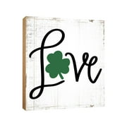 Lifesong Milestones St. Patrick's Day Decorations Wooden Tabletop Centerpiece Decoration