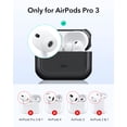 thumbnail image 2 of ESR Protective Case Compatible with AirPods Pro 3rd Generation (2025), Full Drop Protection Cover with Lanyard & MagSafe, Black, 2 of 9