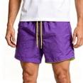 thumbnail image 4 of XAOFW Men's Board Shorts Color Blocking Lightweight Beachwear Shorts With Back Pocket For Summer Water Sports Comfortable Bottoms M, 4 of 4
