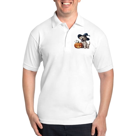 CafePress - Halloween Dog - Golf Shirt, Pique Knit Golf Polo