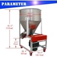 thumbnail image 2 of PreAsion Feed Mixer Granular Plastic Mixer 304 Stainless Steel Particle Granule Blender 75kg/165Lbs, 2 of 10