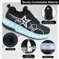 thumbnail image 6 of KOFUBOKE Roller Skate Shoes, Roller Skates and Sneakers 2 in 1, Shoes with Wheels for Girls and Boys, 6 of 6