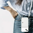thumbnail image 5 of For Iphone 14 Crossbody Lanyard Wallet Card Bag Phone Case(White),iPhone 15 Pro Max, 5 of 5