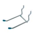 thumbnail image 2 of Gancho doble Crawford para tablero perforado de 1/4 pulgadas, 7,5 cm, 2 of 2