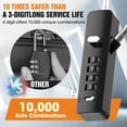 thumbnail image 2 of Cable Locks with Combination, Wire Rope 4-Digit Combination Ski Lock with 3 Lengths Steel Cables for Closet, Gate, Bike, Luggage, Snowboard, Cabinet, Wardrobe, Fence, Fridge (Black - 1pc), 2 of 8