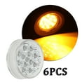 thumbnail image 2 of ECCPP Universal 6Pack 2.5â€ 13LED Yellow Stop Turn Signal Lamp Side Marker Truck Trailer LED Light fit for Truck Pickup Boat SUV Trail LED Side Marker Light, 2 of 5