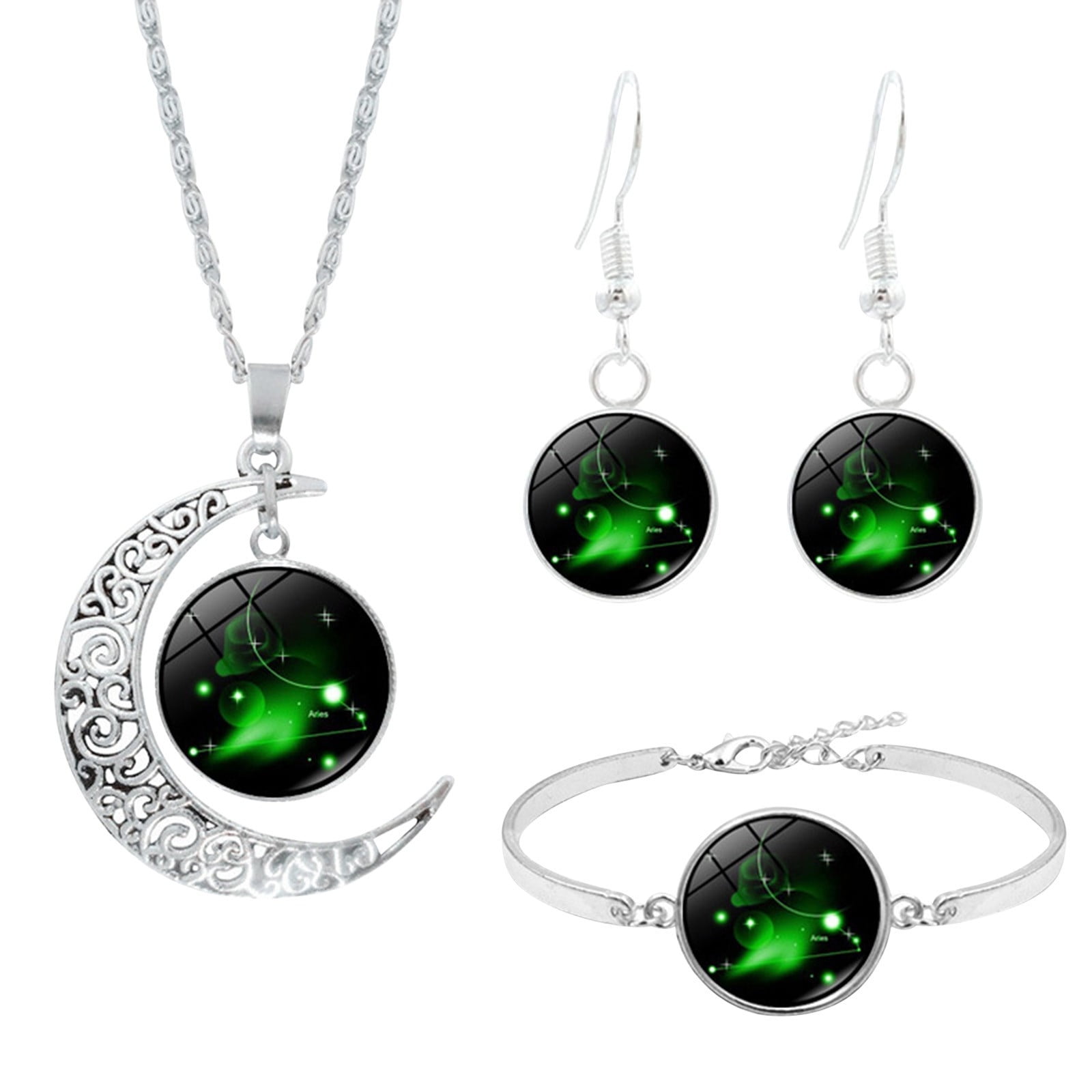 ddioayh Constellation Jewelry Set with Enchanting Astrological Design for Daily Wear and Gifting Excellent for Women on Birthday Christmas Anniversary Necklace Earring Bracelet Combo