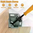 thumbnail image 5 of 2Pcs Right Angle Clamp Aluminium Alloy Adjustable 90 Degree Corner Woodworking Clamp for Welding Framing Drilling Doweling, 5 of 5