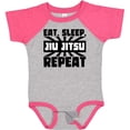 thumbnail image 3 of Inktastic Eat, Sleep, Jiu Jitsu, Repeat Boys or Girls Baby Bodysuit, 3 of 5