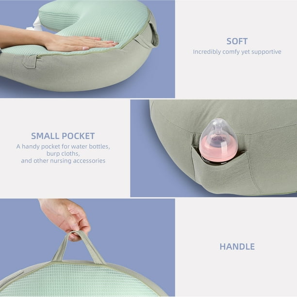 Baby burping pillow top