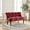 Red, variant on Wine Red European Style Accent Armchair with Floral Print and Button Tufted Back