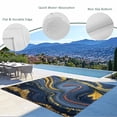 thumbnail image 3 of Purple Blue Golden Marble Outdoor Rug for Patio/Deck/Porch, Non-Slip Large Area Rug 5 x 8 Ft, Modern Abstract Art Fluid Indoor Outdoor Rugs Washable Area Rugs, Reversible Camping Rug Carpet Runner, 3 of 8