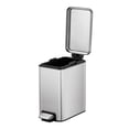 thumbnail image 3 of Bote de basura Hometrends Modelo con Pedal Color Metal rectangular 10 Litros, 3 of 4
