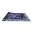 thumbnail image 2 of Ahgly Company Indoor Round Abstract Blue Modern Area Rugs, 4' Round, 2 of 4