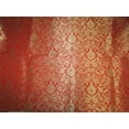 thumbnail image 3 of Heavy Brocade fabric Red x metallic gold color 36quot;wide, 3 of 3
