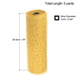 thumbnail image 2 of Unique Bargains PP Burlap Mesh 10' x 5 Yards Decorative Wrapping Ribbon, Gold 1 Roll, 2 of 5