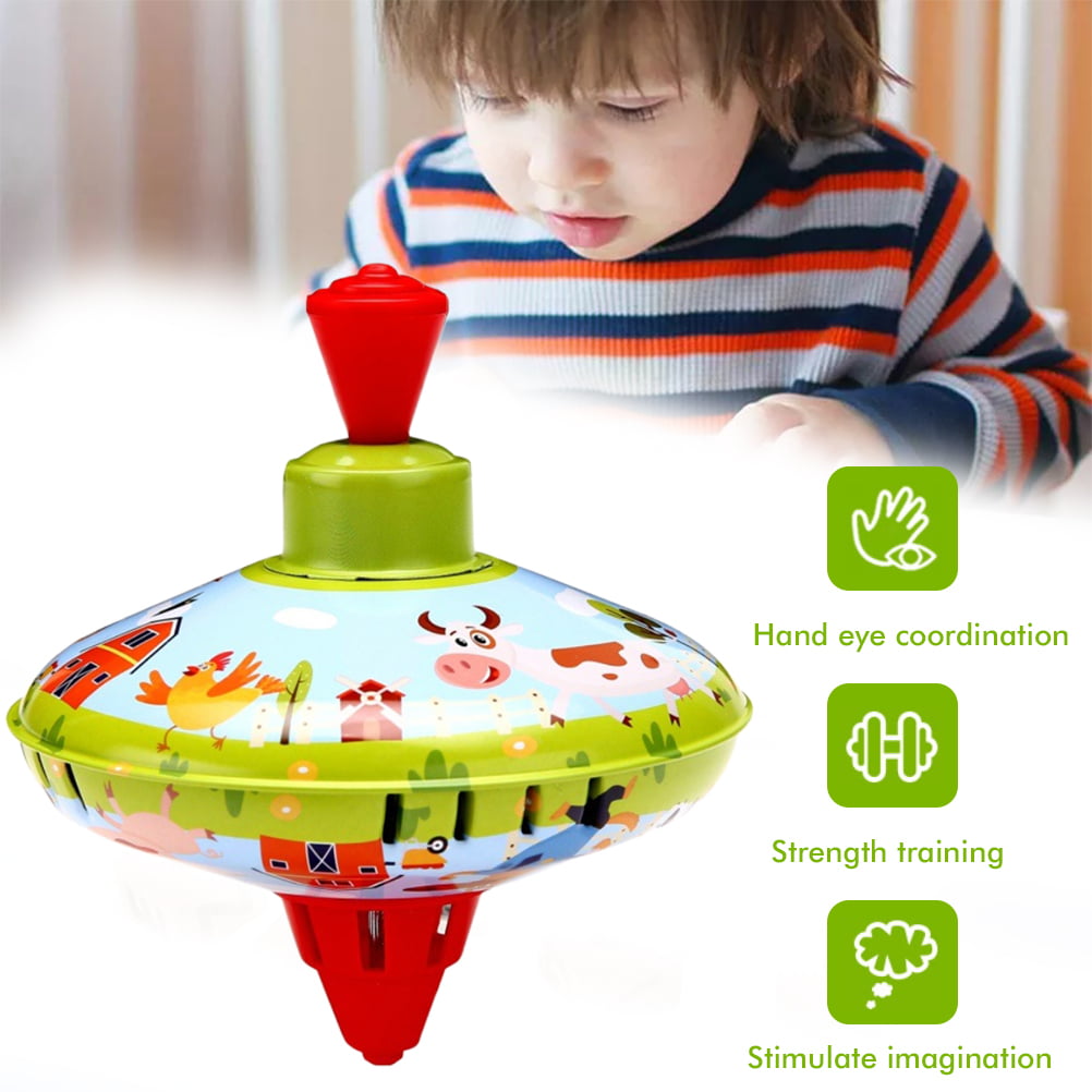 Rainbow Humming Top Retro Toddlers Toy Novelty Childs Kids Collectors 