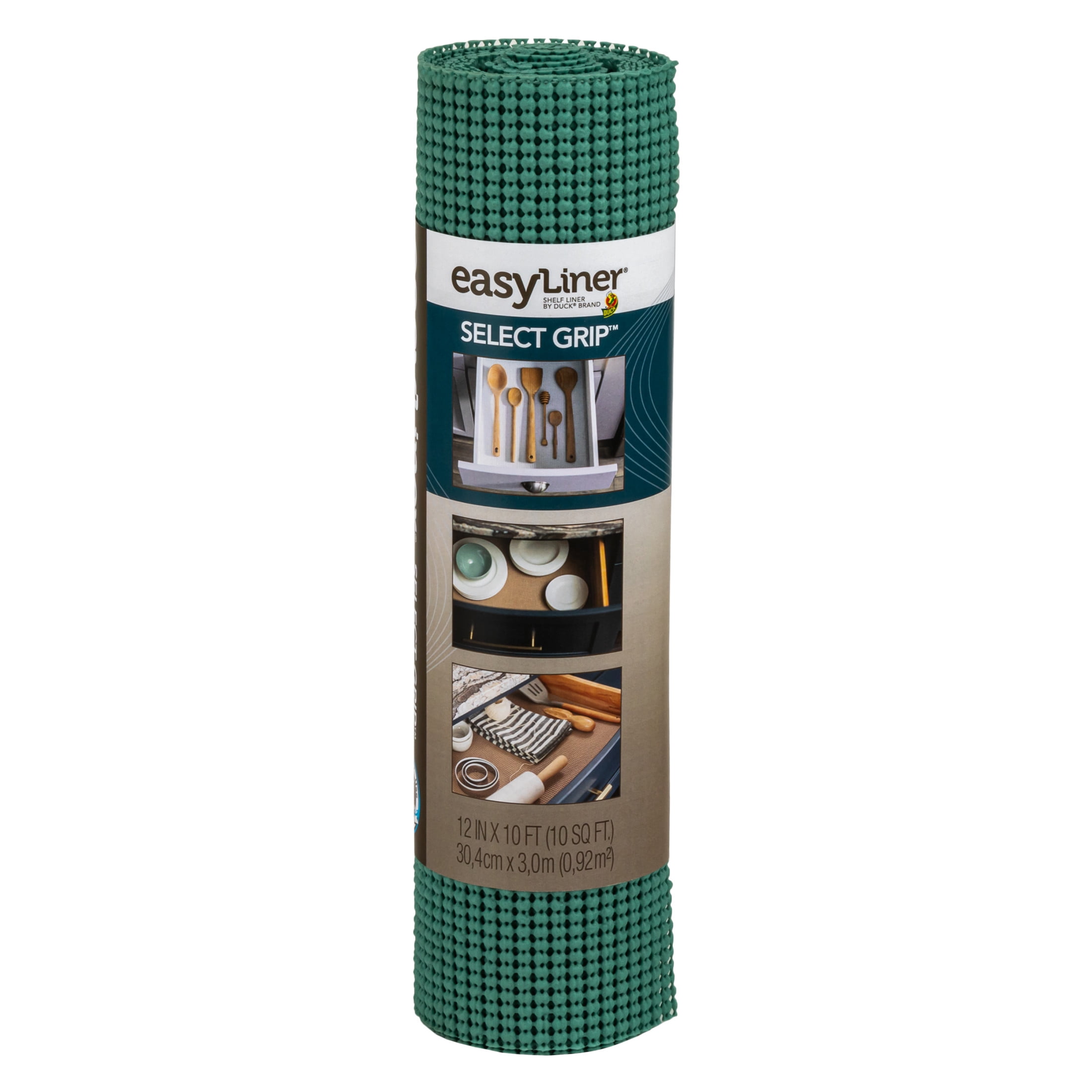 Select Grip EasyLiner Shelf Liner, Fern Green 12" x 10' Roll